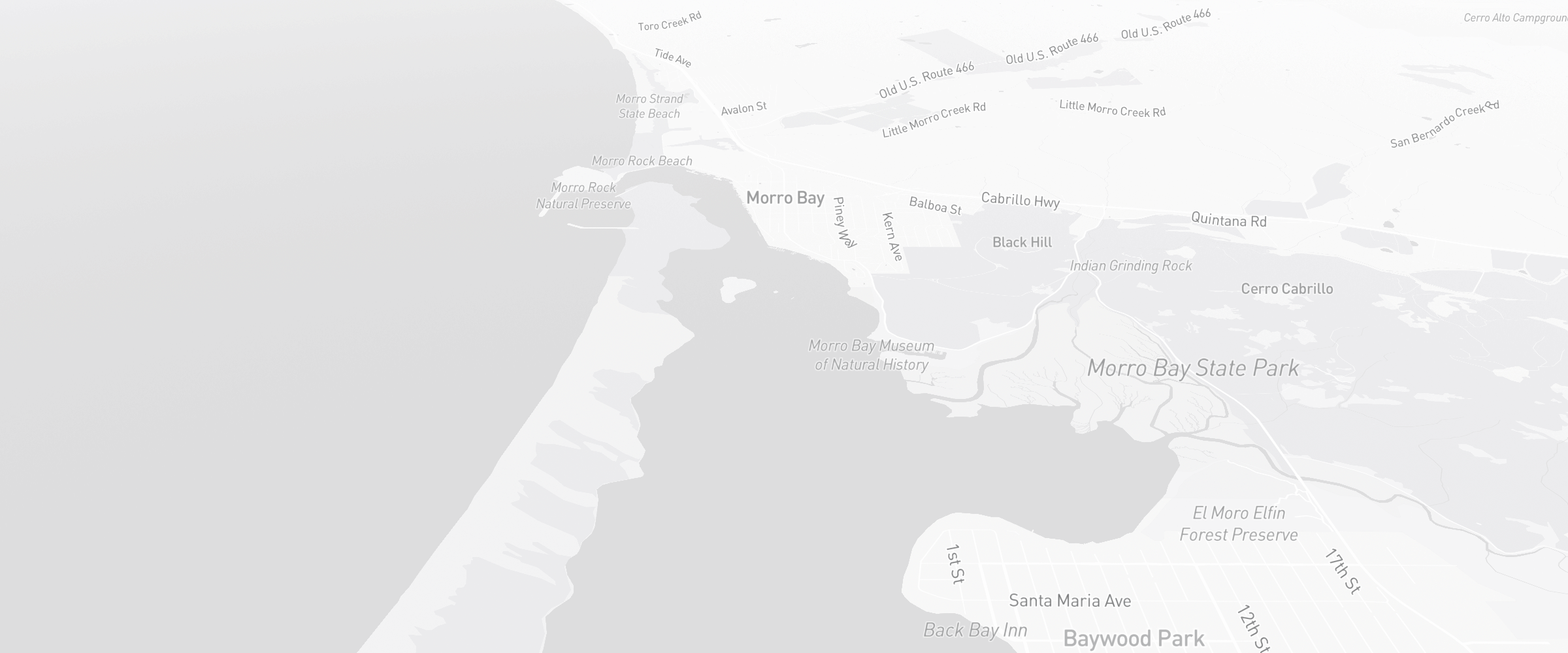 Neighborhood map of Morro Bay, CA — the area served by Life Insurance Agents of Morro Bay Group